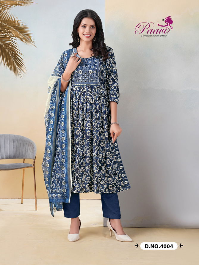 Saheli By Paavi Portion Printed Kurti With Bottom Dupatta Wholesale Price In Surat